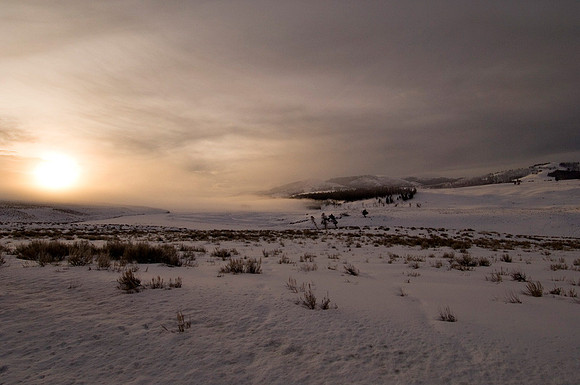 Foggy Cold Sunrise
