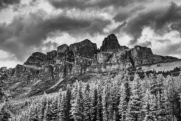 Castle Mountain-Infrared Image