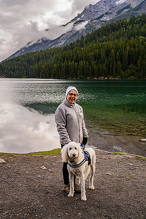 Susan & Riley at Two Jack Lake