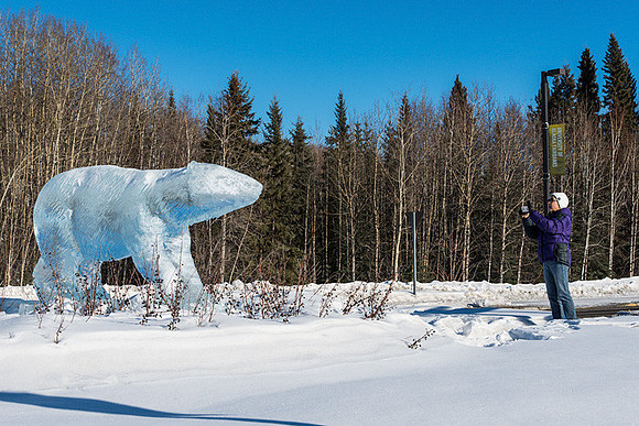 Susan Meets Large Ice Bear