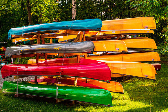 Colorful Canoes